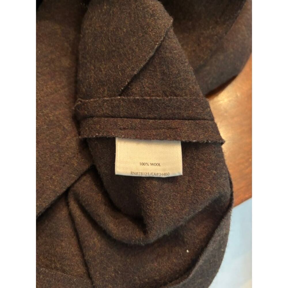 Eileen Fisher Jacket Cardigan Blazer XL 100% Wool Brown Button Front Classy - Picture 3 of 7